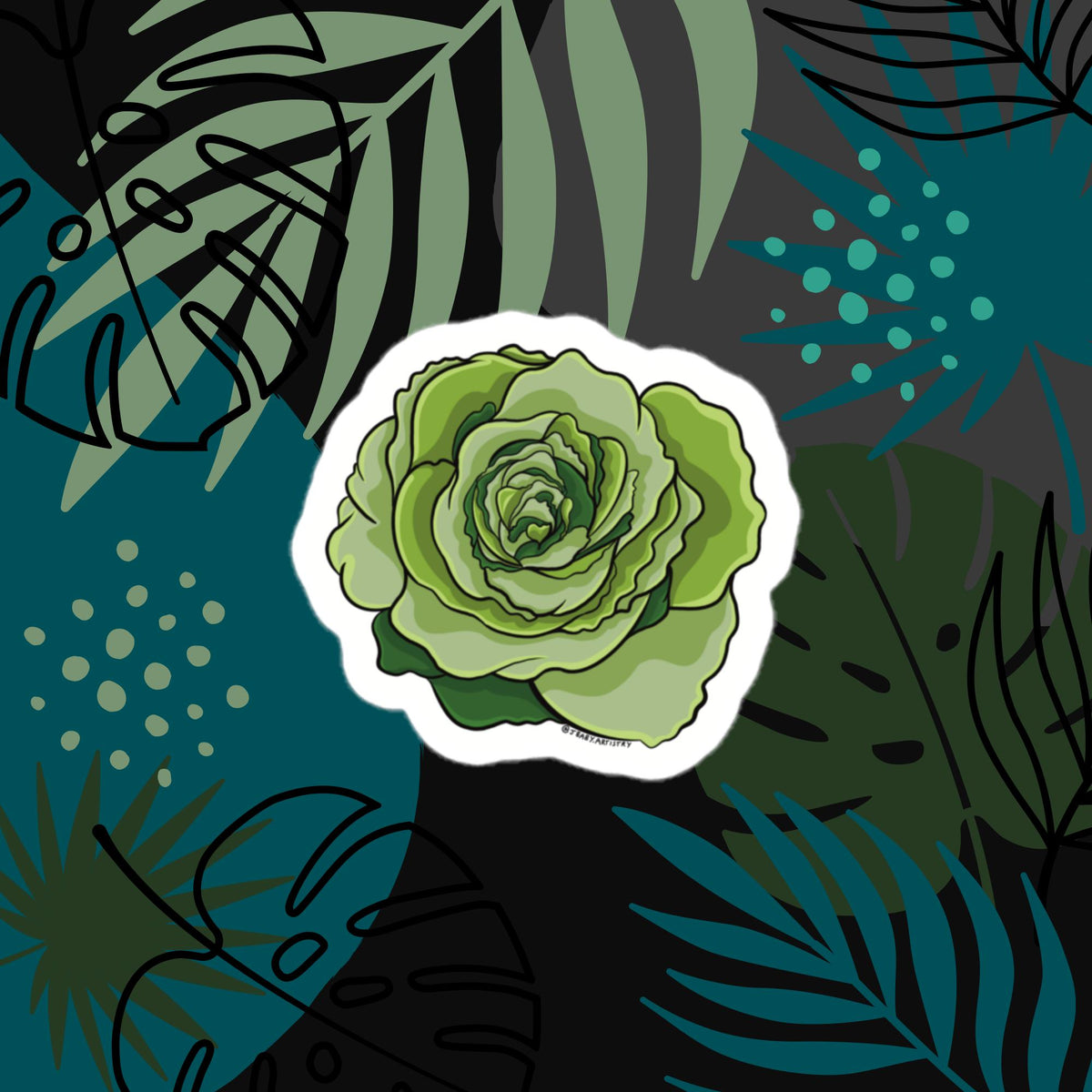 Cabbage Green Rose